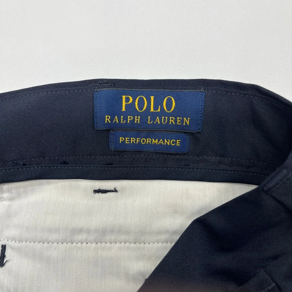 Polo‎ Ralph Lauren Performance Shorts Navy Blue Mens 38 Golf Preppy Classic